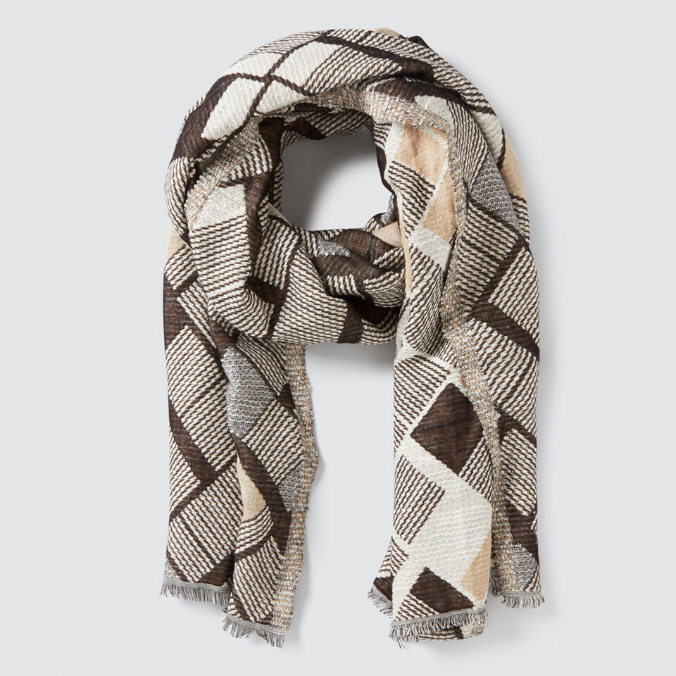 Jacquard Pattern Scarf  