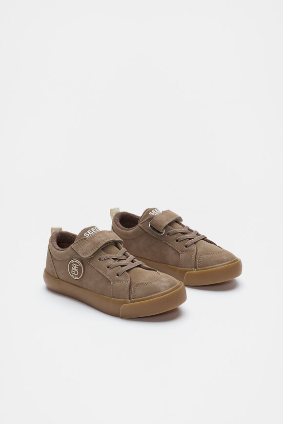 Low Top Sneakers  Dark Tan  hi-res