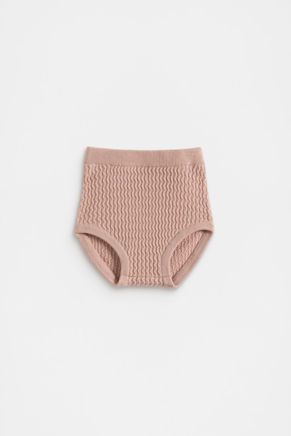 Cable Knit Bloomer  Blush Pink
