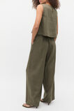 Core Linen Shell Top  Olive Leaf  hi-res