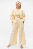 Tailored Linen Pleat Front Pant  Shortbread  hi-res