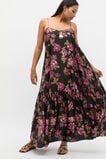 Silk Floral Midi Dress  Floral Multi  hi-res
