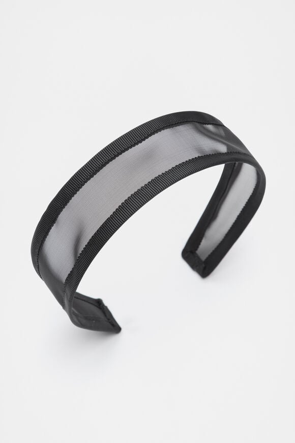 Mesh Alice Band  Black  hi-res