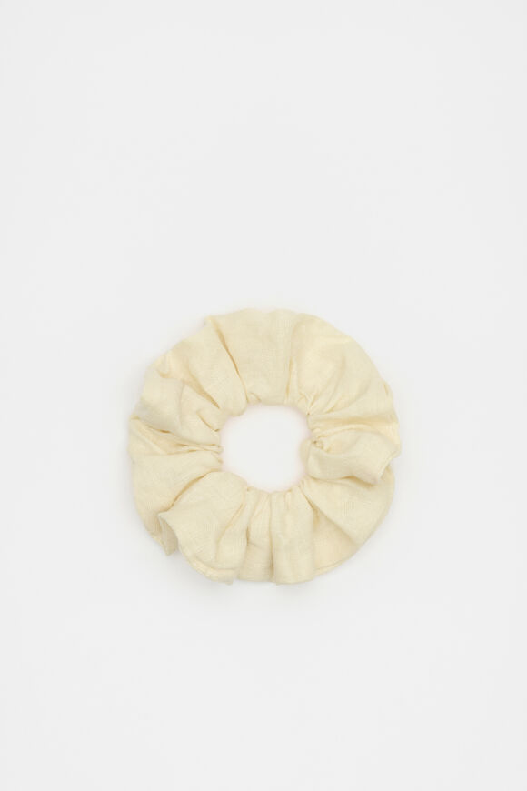 Linen Scrunchie  Shortbread  hi-res