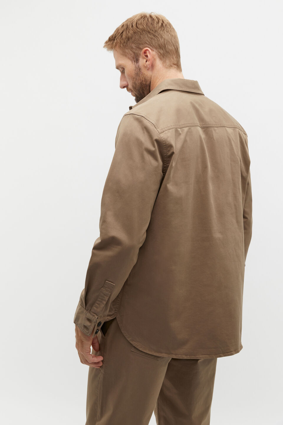 Utility Overshirt  Dark Nougat