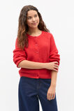 Rib Knit Cardigan  Poppy Red  hi-res