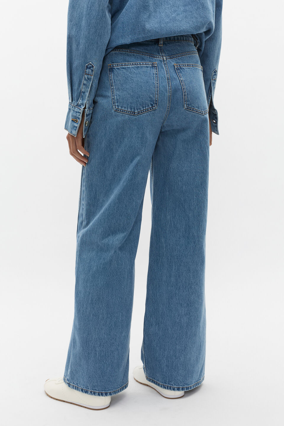 Denim Side Panel Jean  Ice Blue Wash