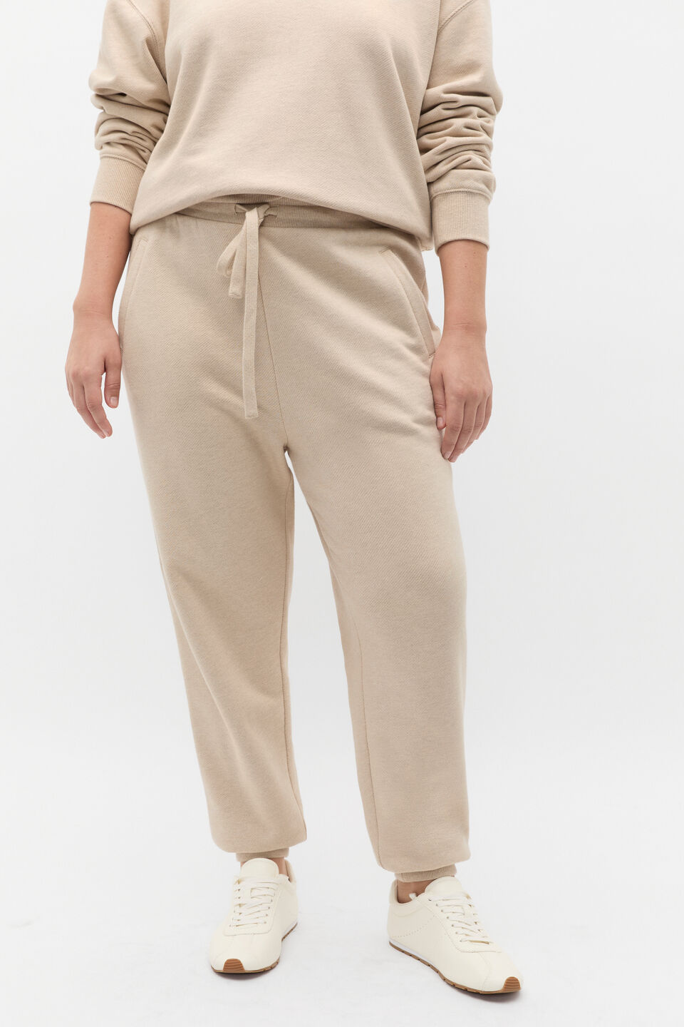 Terry Jogger Pant  Latte Marle