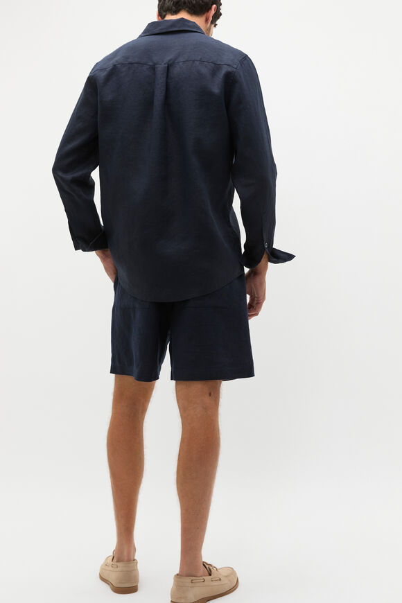 Linen Everyday Shirt  Midnight Blue  hi-res