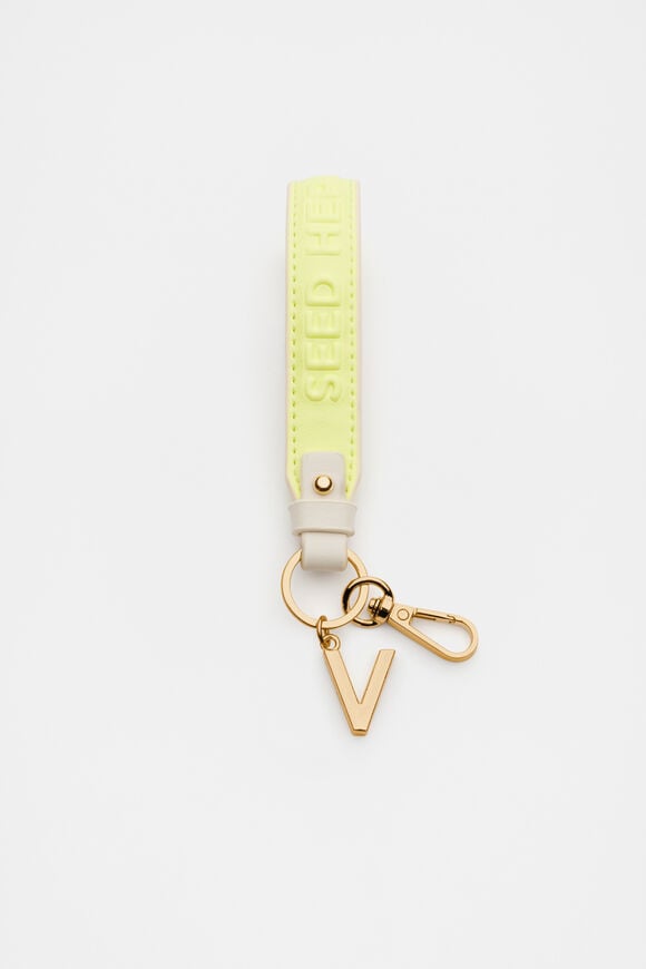Initial Strap Keyring  V  hi-res