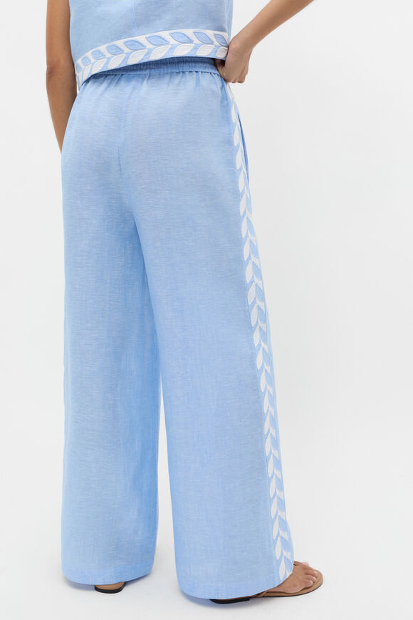 Motif Trim Pant  Cornflower Blue Crossdye  hi-res
