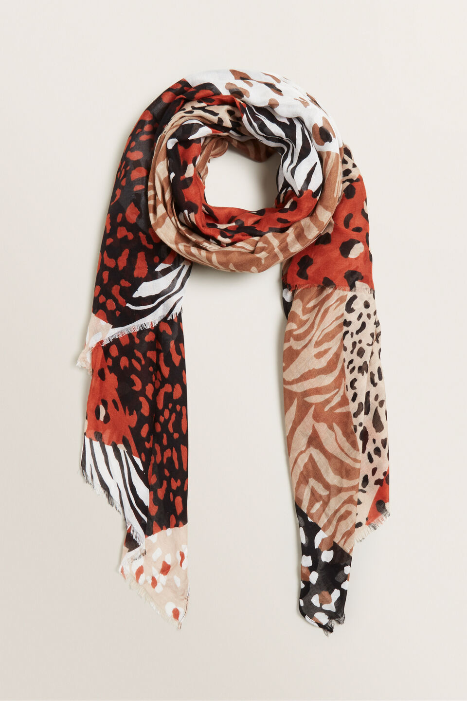 Spliced Animal Scarf  