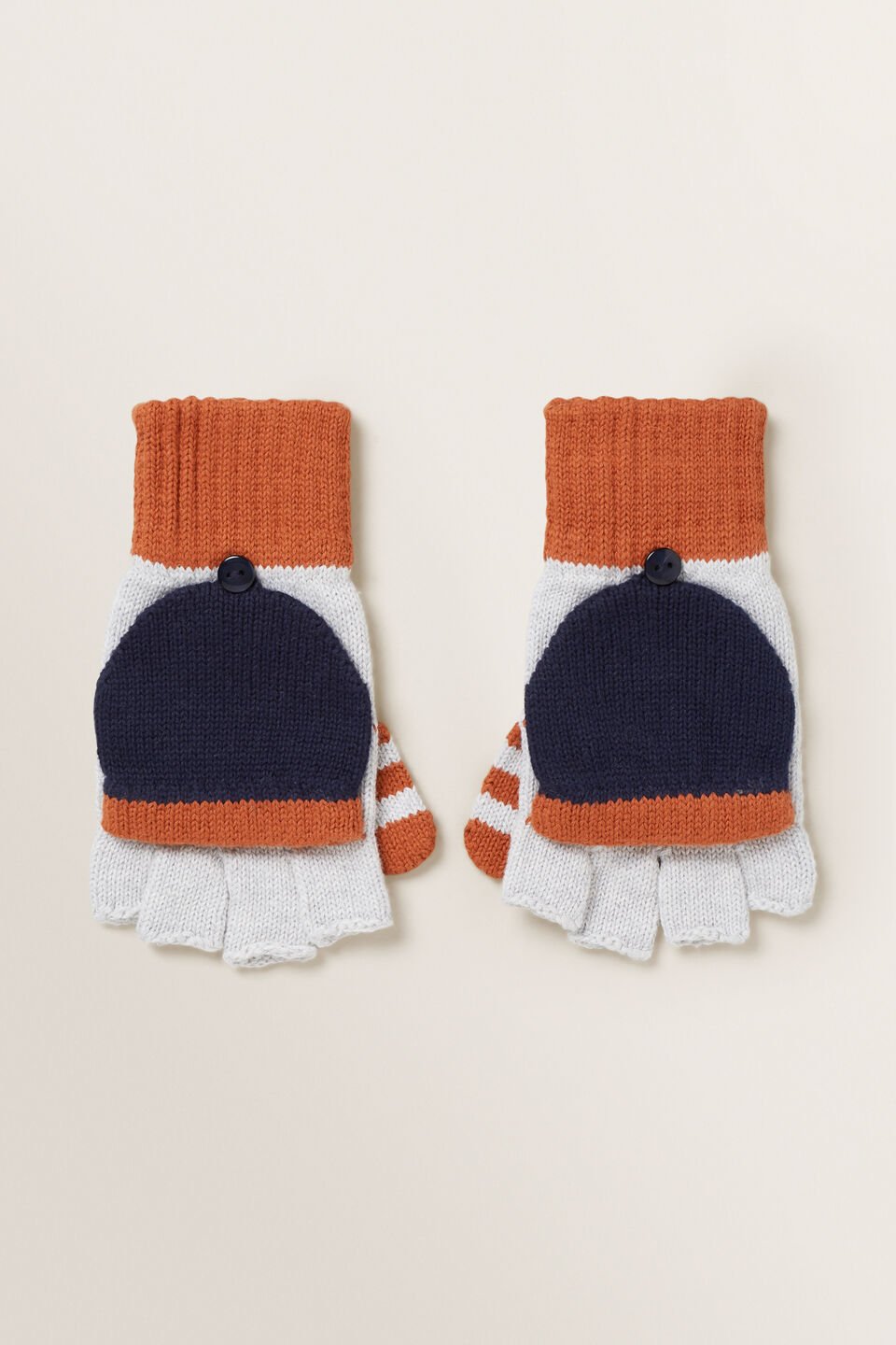 Colour Block Mittens  