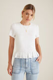Shirred Frill Top    hi-res