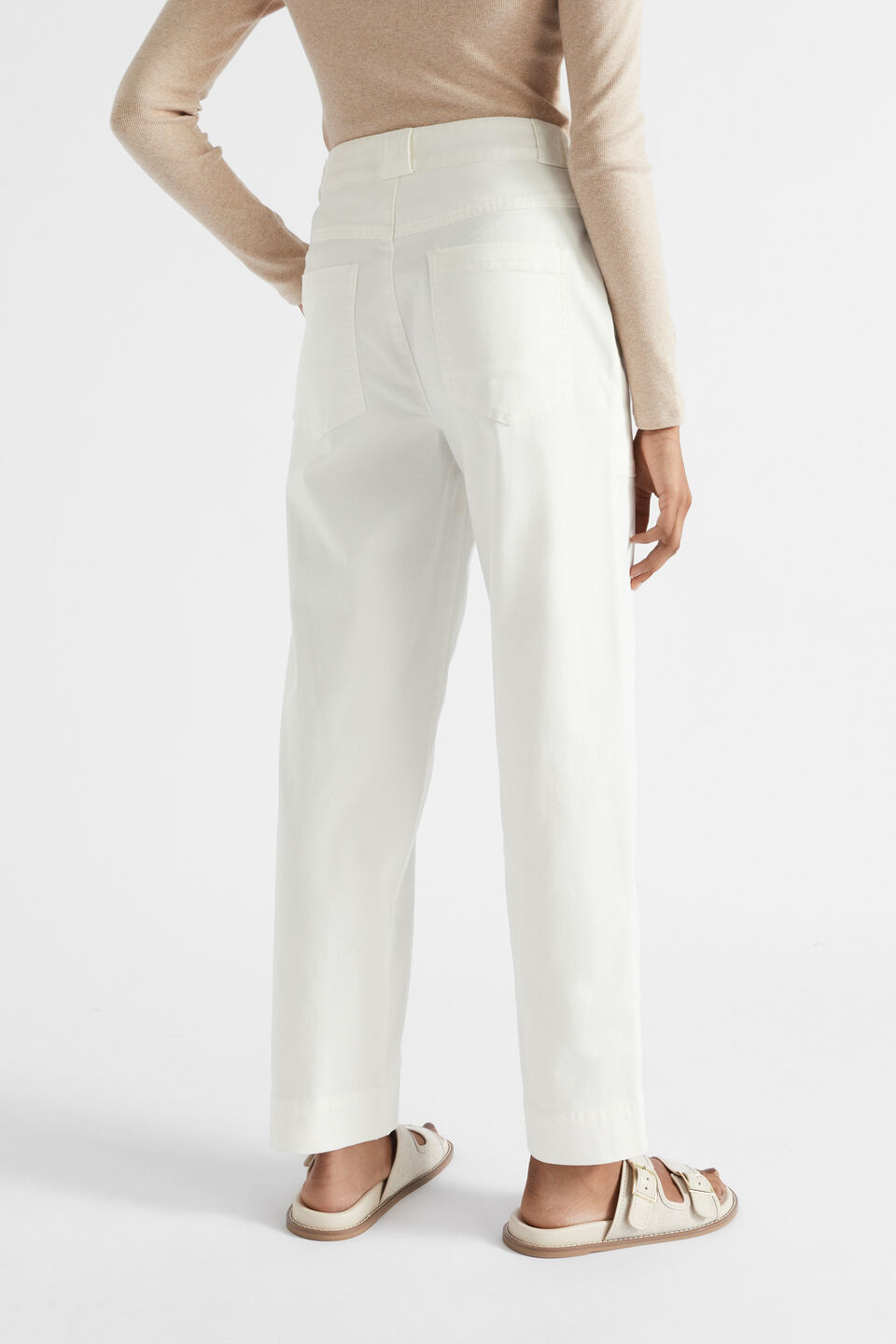 Cotton Twill Pant  Cloud Cream