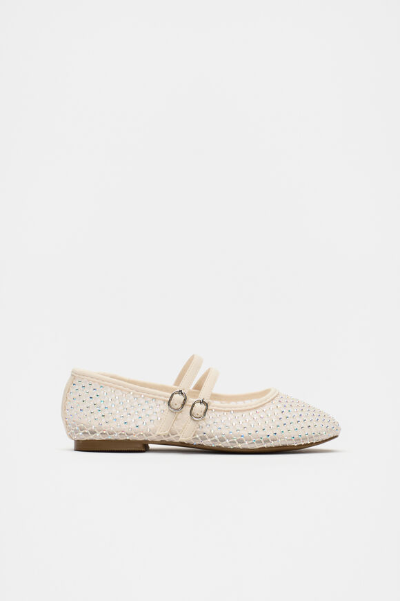 Mesh Jewel Ballet  Creme  hi-res
