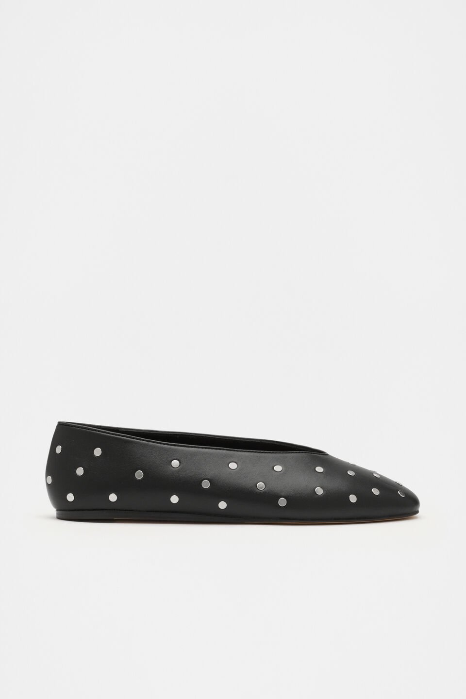 Margot Studded Ballet Flat  Black