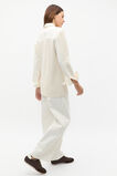 Denim Rib Knit Jacket  Cloud Cream  hi-res