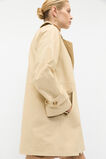 Leather Short Trench Coat  Light Marzipan  hi-res