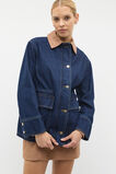 Denim Contrast Collar Jacket  Twilight Blue  hi-res