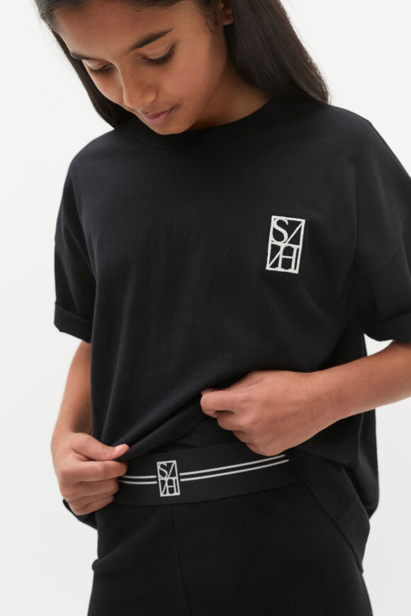 Oversized Logo Tee  Black  hi-res