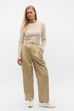 Self Stripe Textured Top  Latte Stripe  hi-res