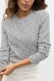 Self Stripe Textured Top  Mono Stripe  hi-res