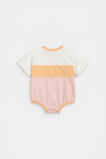 Spliced Logo Oversized Bodysuit  Pretty Pink  hi-res