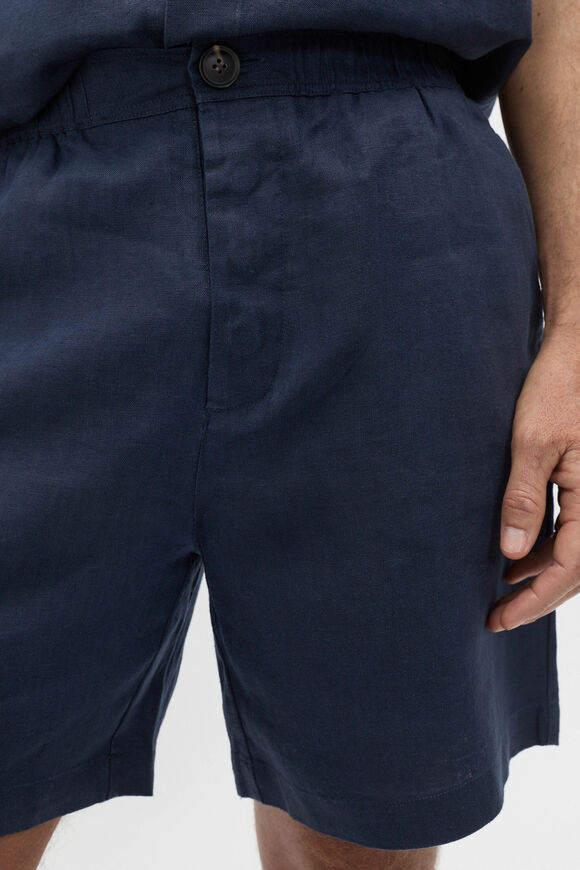 Linen Short  Midnight Blue  hi-res