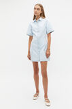 Denim Collar Mini Dress  Stone Blue Wash  hi-res