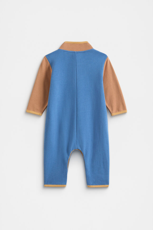Colourblock Jumpsuit  Moody Blue  hi-res