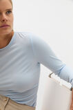 Jersey Long Sleeve Top  Ice Blue  hi-res