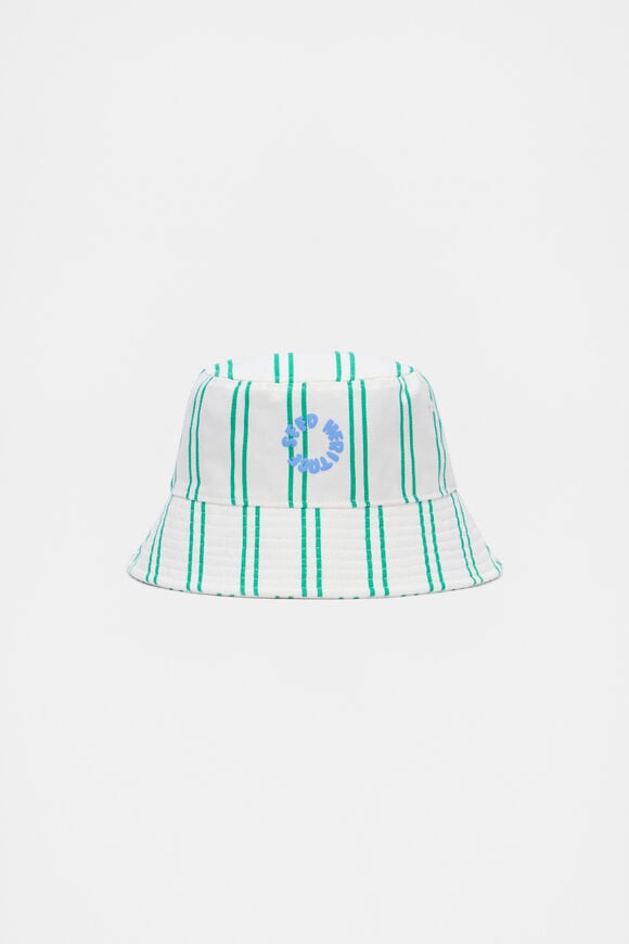 Stripe Bucket Hat  Denver Green  hi-res