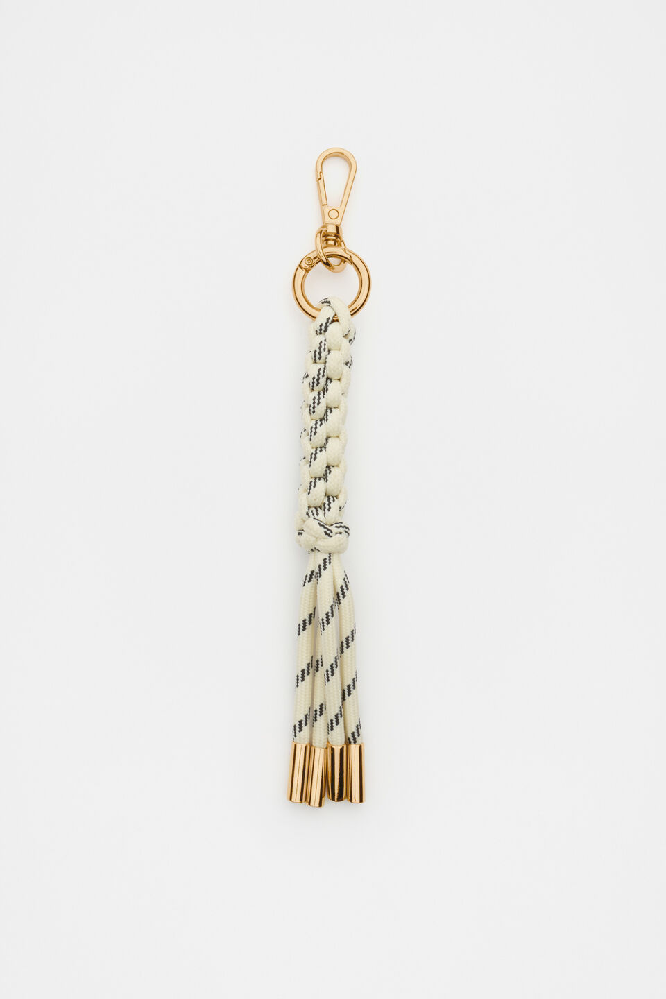 Woven Cord Keyring  Cream