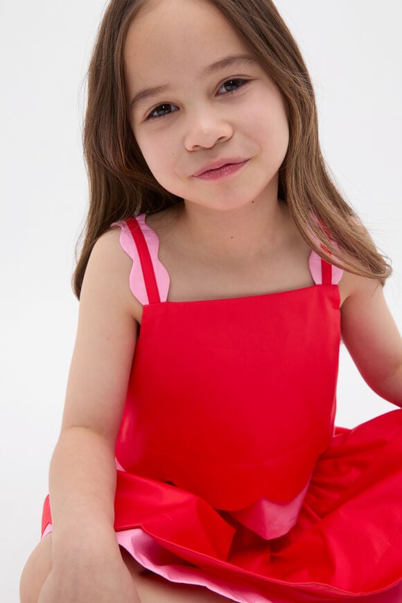 Scallop Cami  Strawberry Red  hi-res