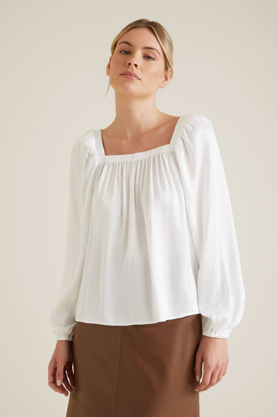 Floaty Blouson Top  