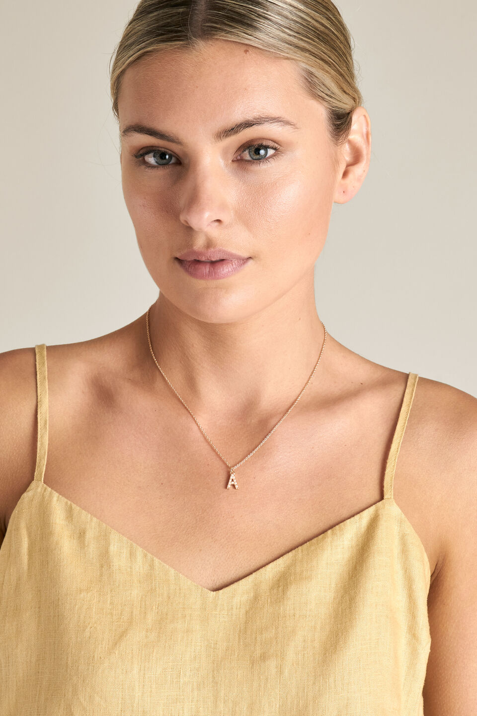 Initial Pearl Necklace  