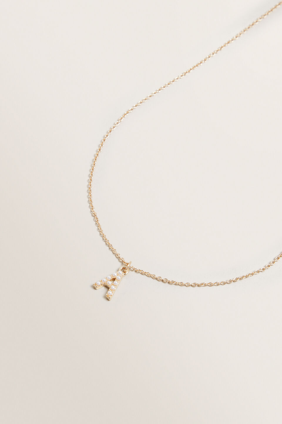 Initial Pearl Necklace  