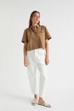 Poplin Crop Shirt  Deep Brass  hi-res