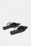 Kara Caged Pointed Flat  Black  hi-res