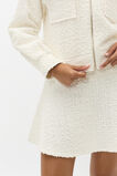 Boucle Tweed Skirt  Light Cream  hi-res
