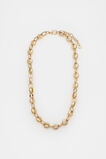 Luxe Round Link Necklace  Gold  hi-res