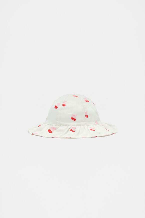 Mini Cherry Sun Hat  Canvas  hi-res