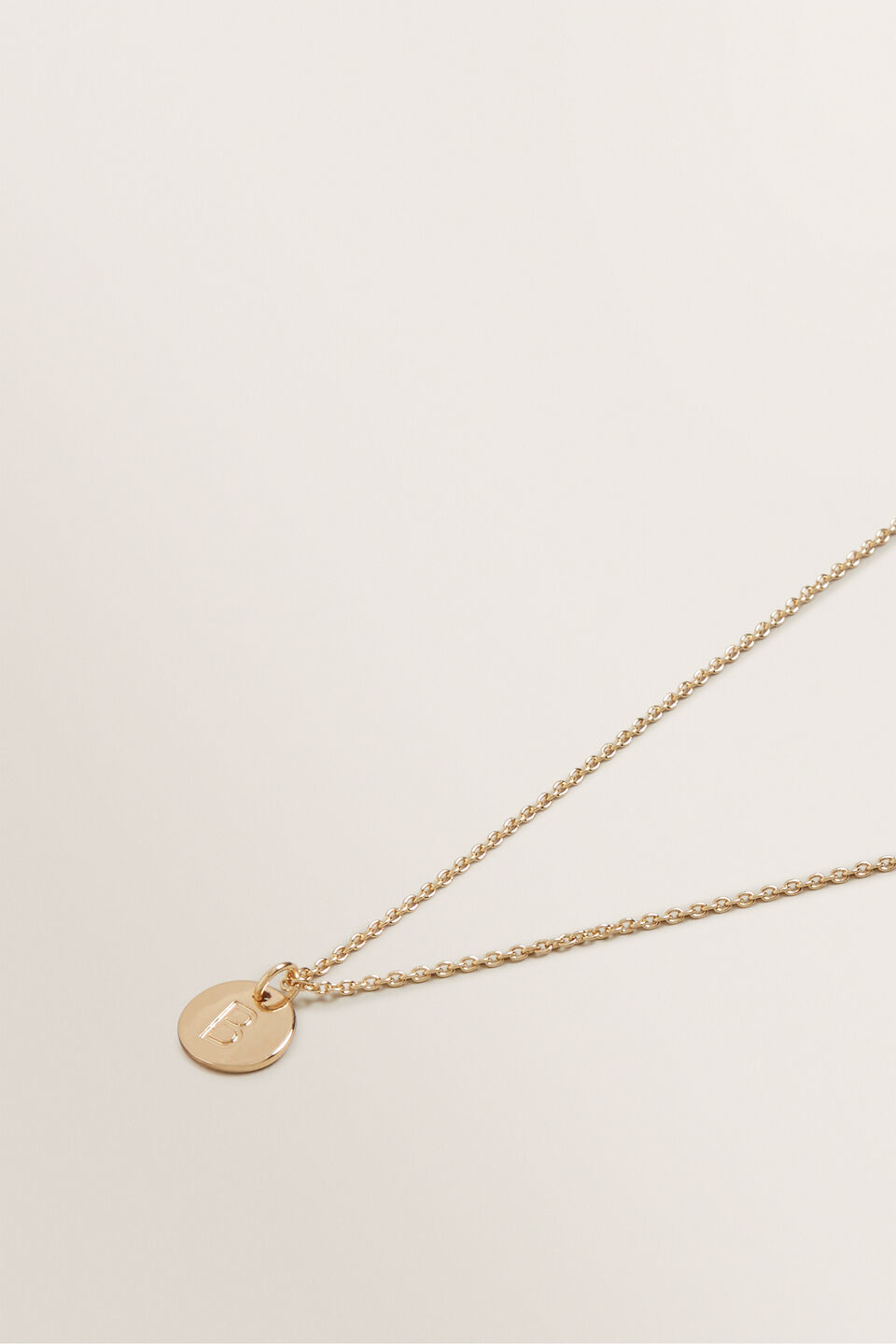 Initial Disc Necklace  