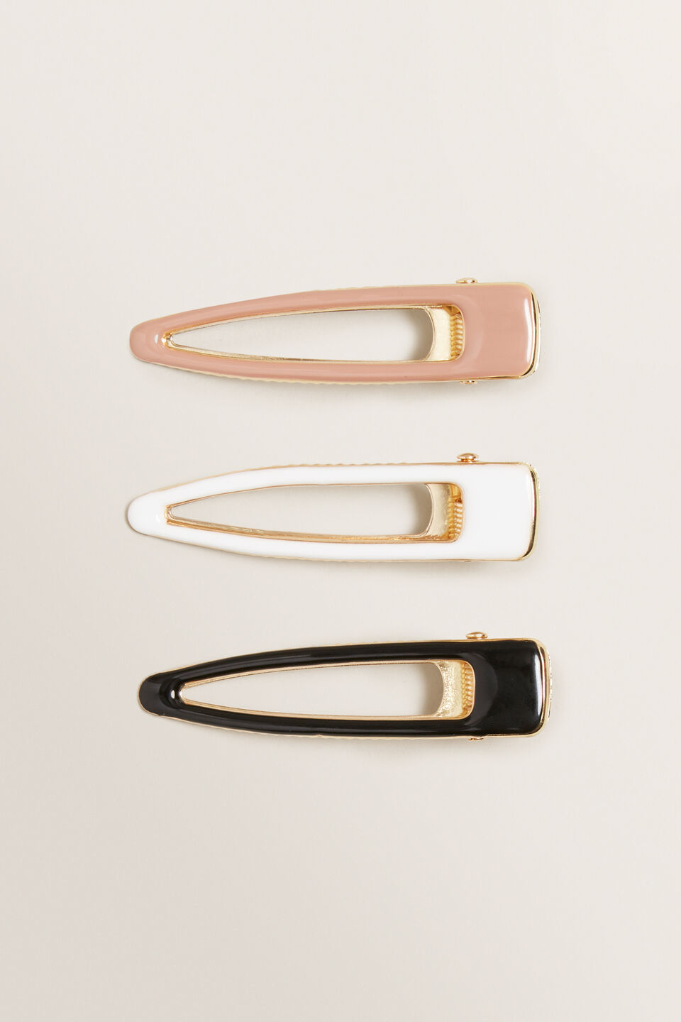 Enamel Hair Clips  