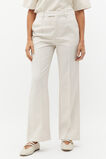 Wool Blend Tailored Pant  Oat  hi-res
