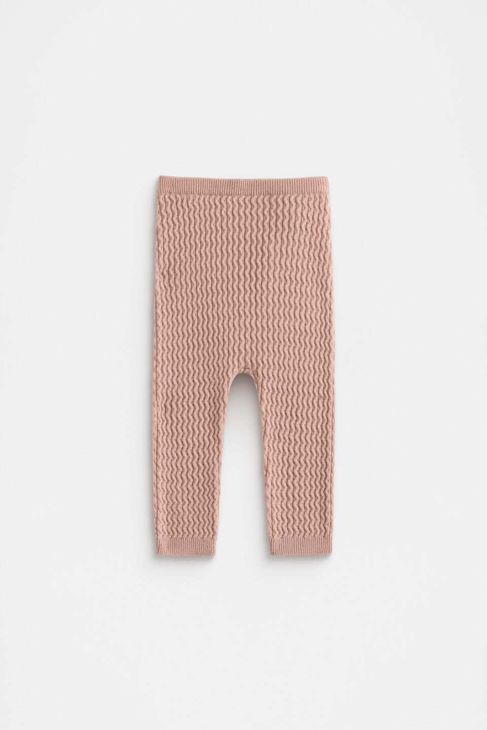 Cable Knit Pant  Blush Pink
