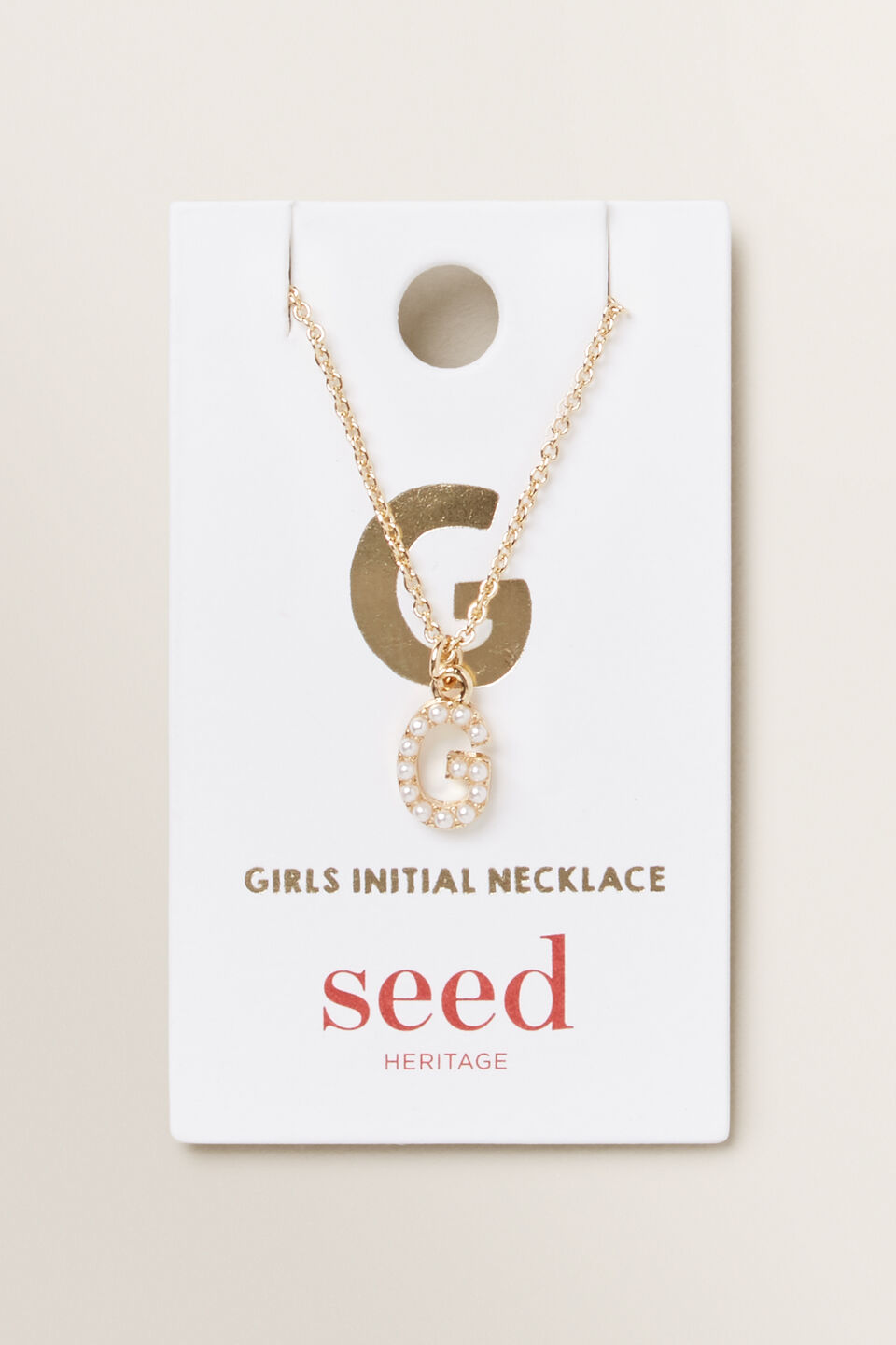 Initial Pearl Necklace  