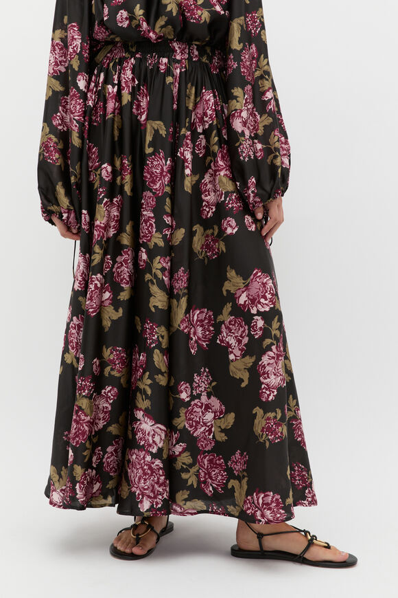 Silk Floral Skirt  Floral Multi  hi-res