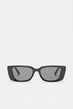 Poppy Rectangle Sunglasses  Black  hi-res